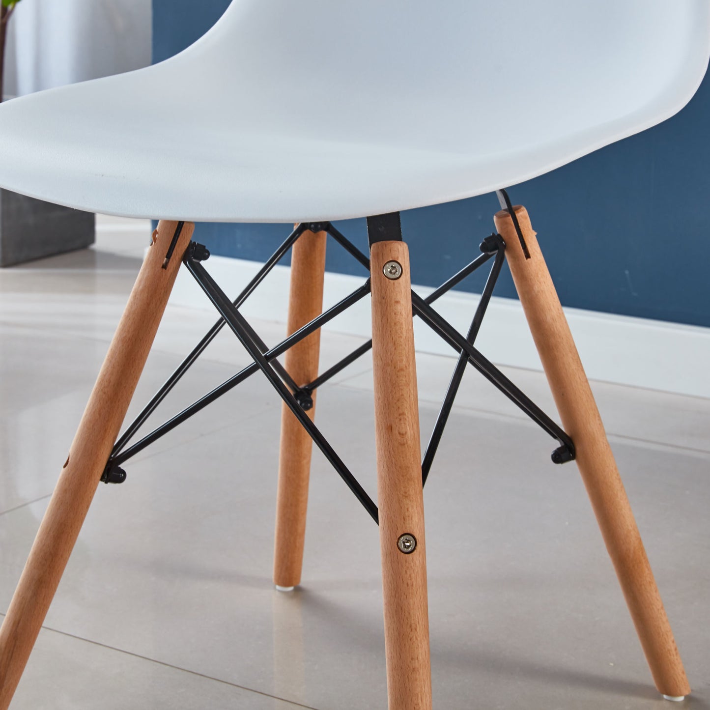 mdf dining table set, white