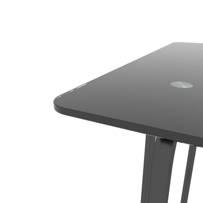 5-piece Rectangle Dining Table Set -Tempered Glass, Black