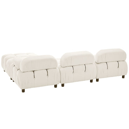U_STYLE Upholstery Modular Convertible Sectional Sofa