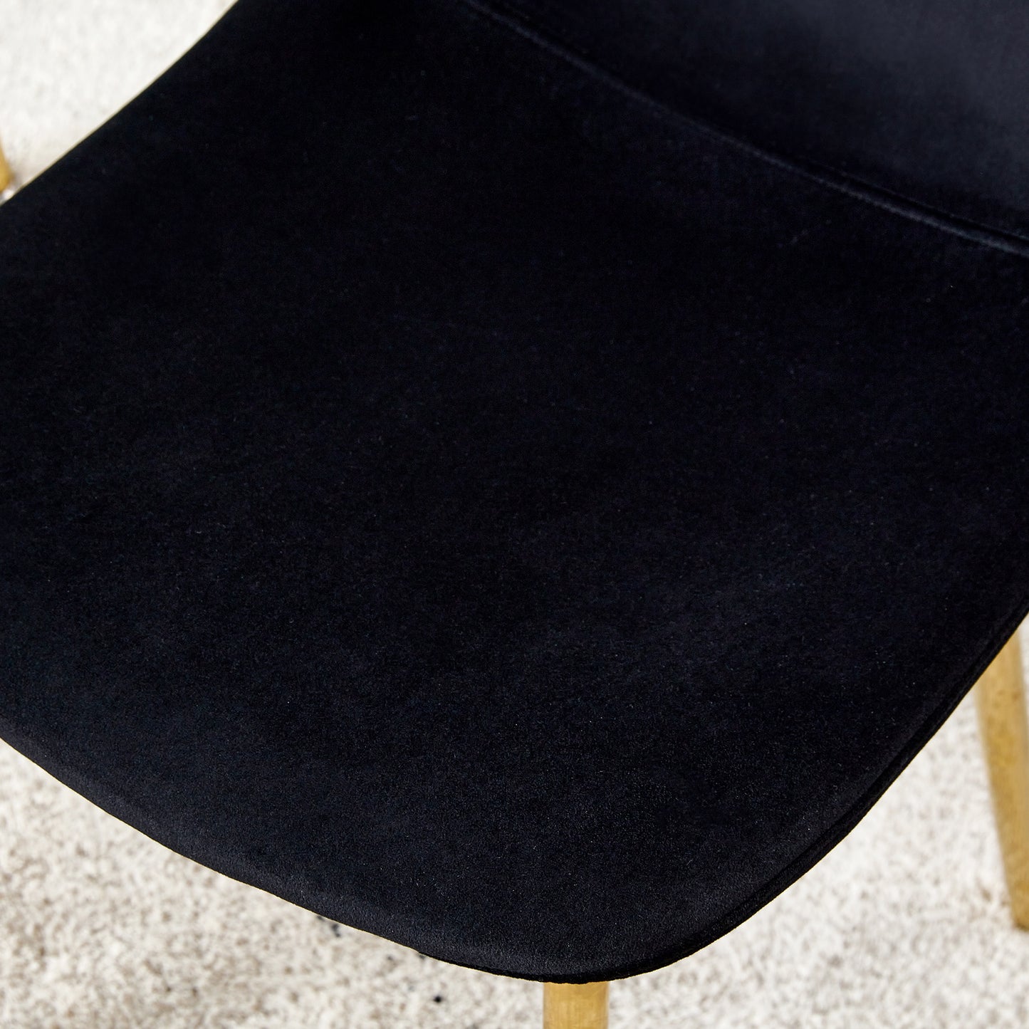 zara dining chairs set of 4, soft velvet black