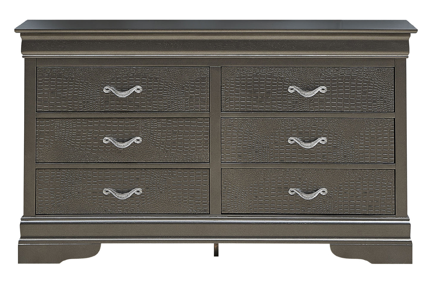 lorana dresser , metalic black