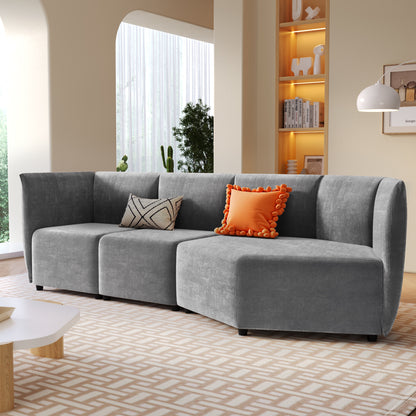 Ustyle Stylish Sofa Set, Grey