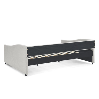 Upholstered Tufted Daybed Sofa bed  with Drawers, Beige