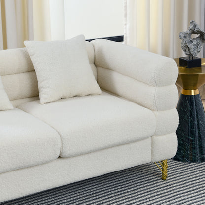 L-Shaped Sectional Couch, 5-Seater Corner Sofa