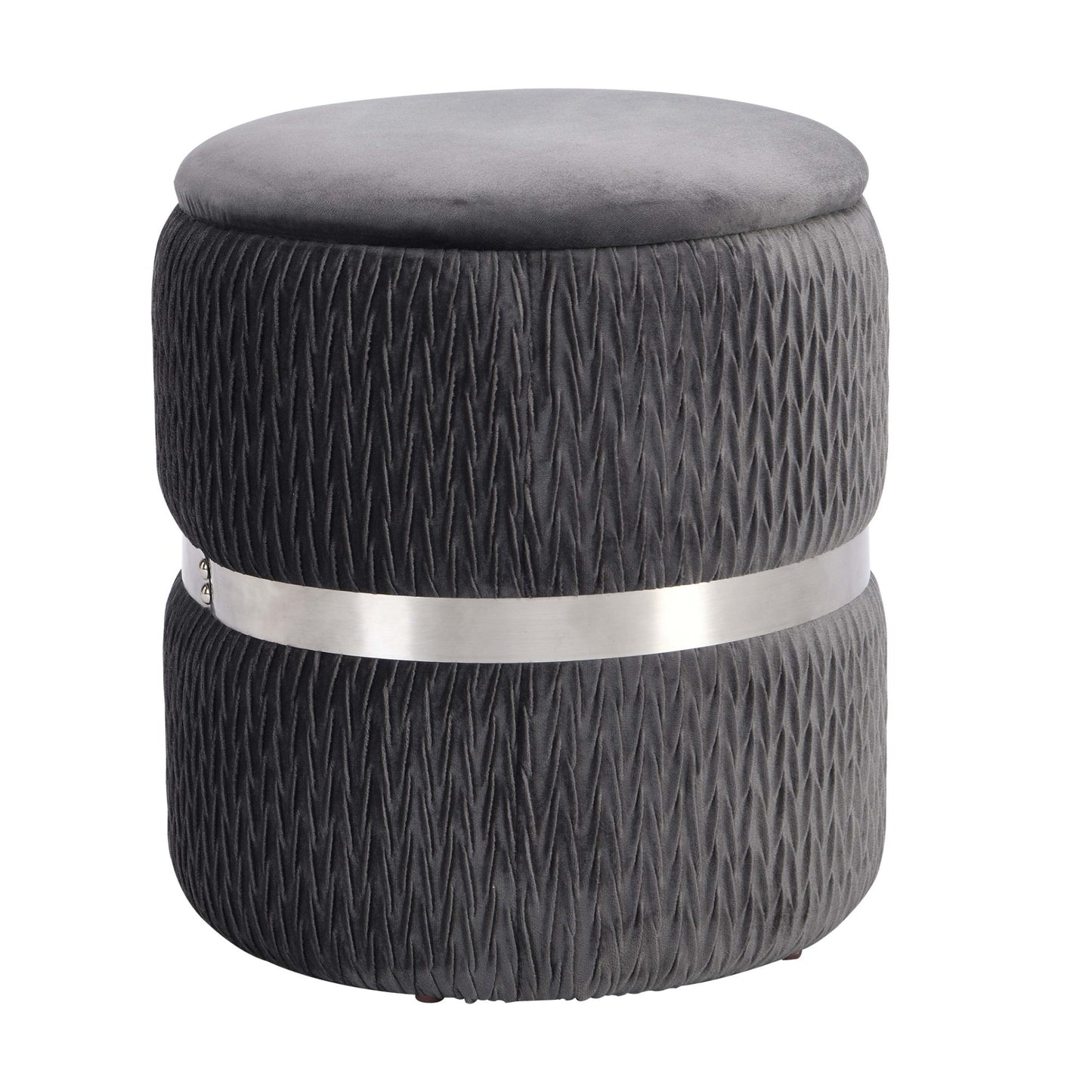 techni mobili storage ottoman; grey