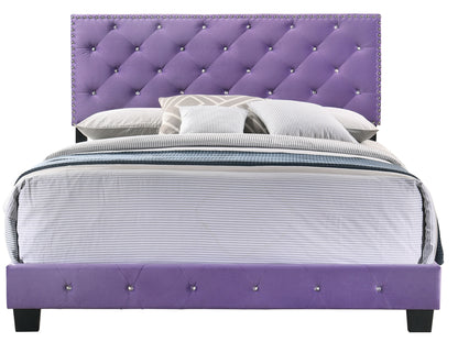 Suffolk  Queen Bed , Purple