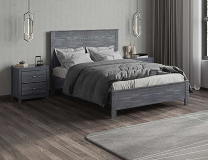 Albany 3 Piece Queen Bed Set, Grey