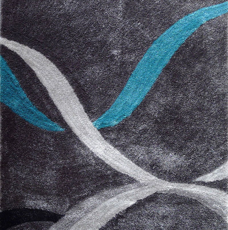 "aria collection" soft pile hand tufted shag area rug