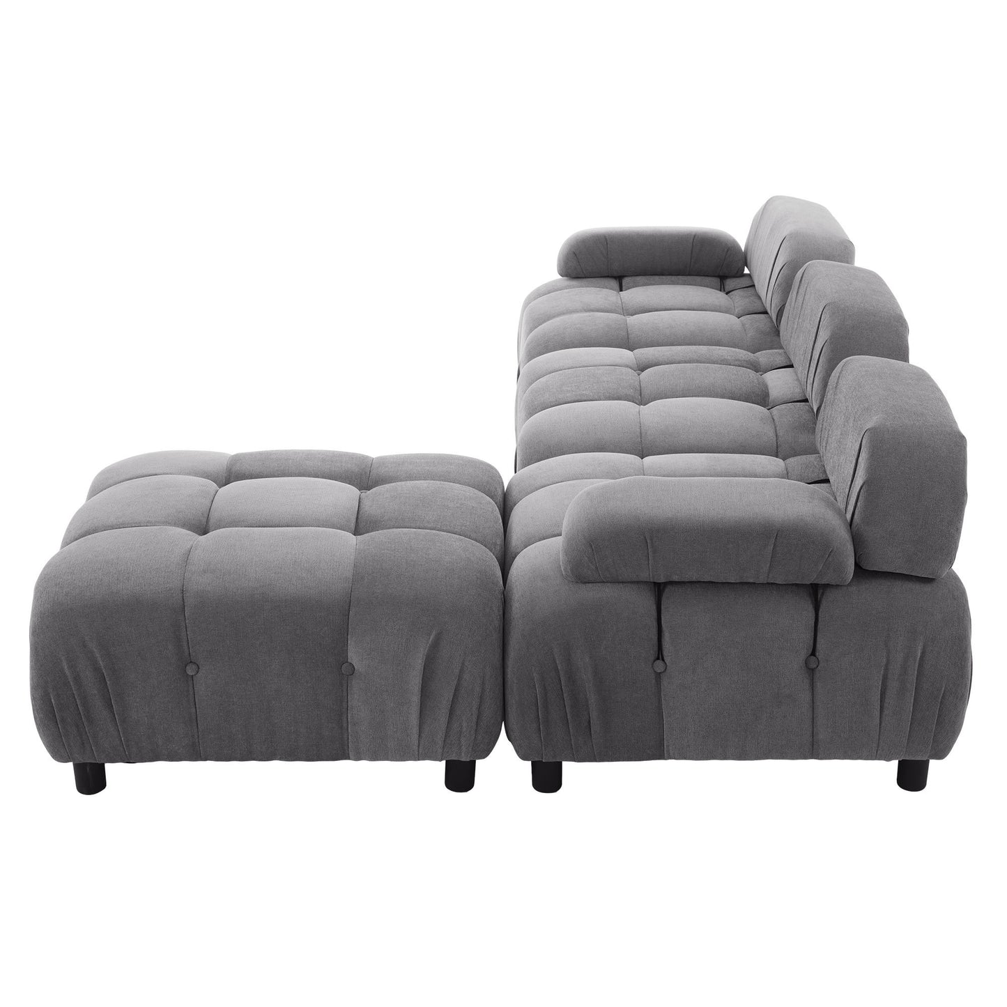 u_style upholstery modular convertible sectional sofa