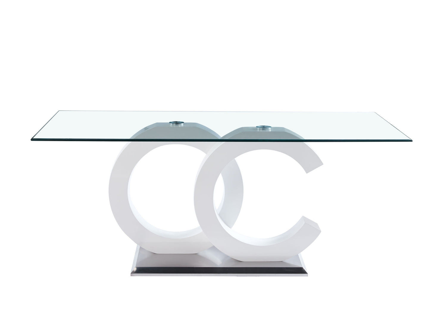 mdf #2 dining table - tempered glass