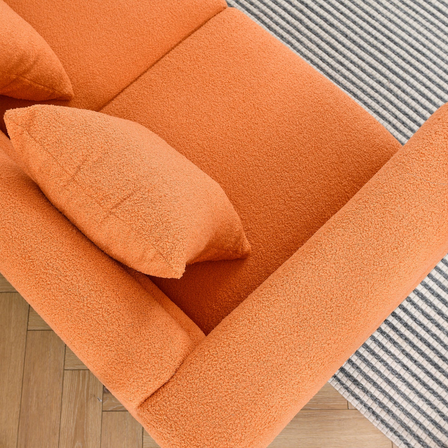 sammie l-shaped sectional, orange