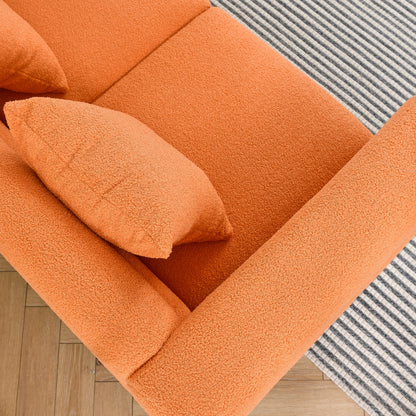 Sammie L-Shaped Sectional, Orange