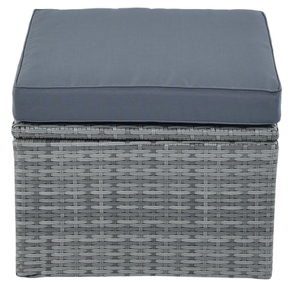 Daybed/Sunbed with Retractable Canopy Set