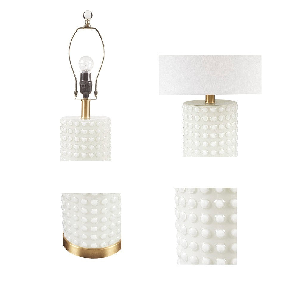 textured dot table lamp