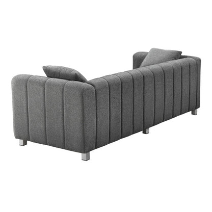 Teddy Velvet Sofa with 2 Pillows