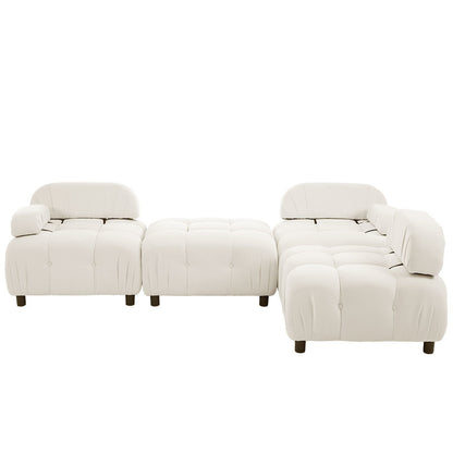 U_STYLE Upholstery Modular Convertible Sectional Sofa