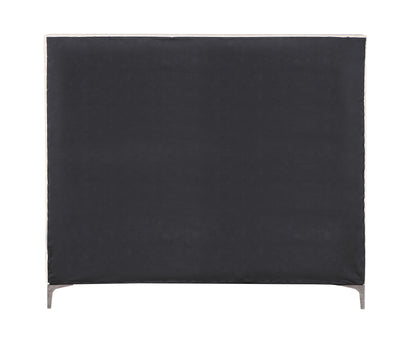 ACME Faiz Queen Bed, Beige Velvet