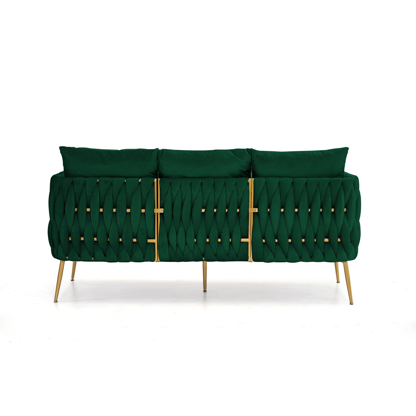 3-piece velvet sofa set, green velvet