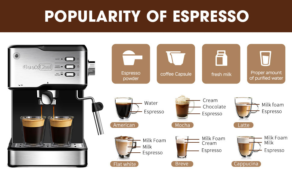 geek chef espresso machine
