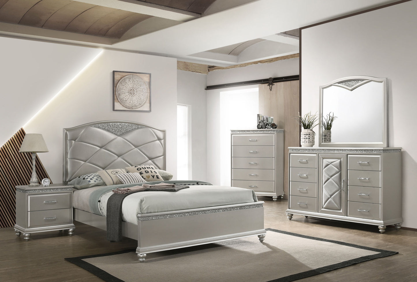 valiant - dresser - pearl silver