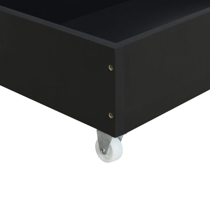 Teddy Upholstered Platform Bed with Large Rivet-decorated Backrests and 4 Drawers, Velvet Beige+White