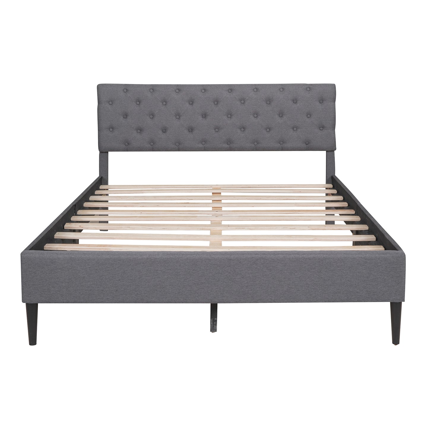 sammie upholstered linen platform bed