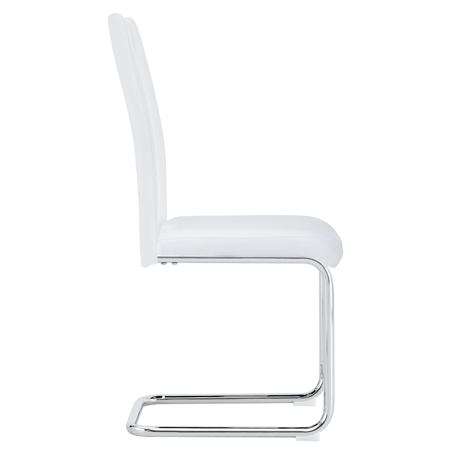 5-piece dining table chairs set, white
