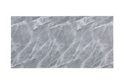 ACME Hollyn Dining Table, Engineering Stone & White Finish