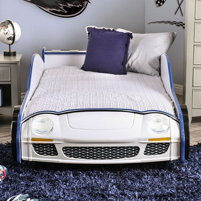police car twin bed, blue