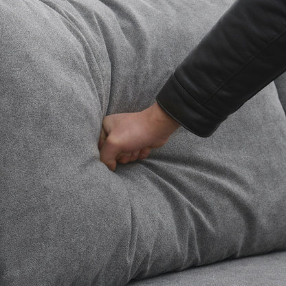 Modern L Shape Couch with 3 Pillows