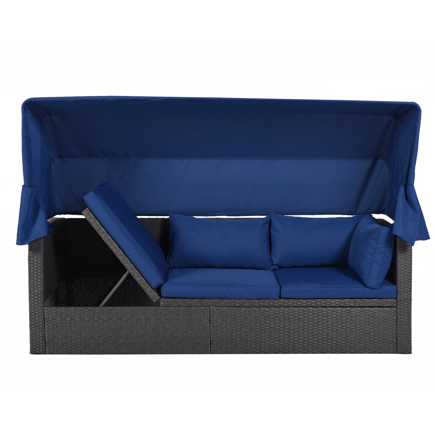 betty rectangle daybed with retractable canopy