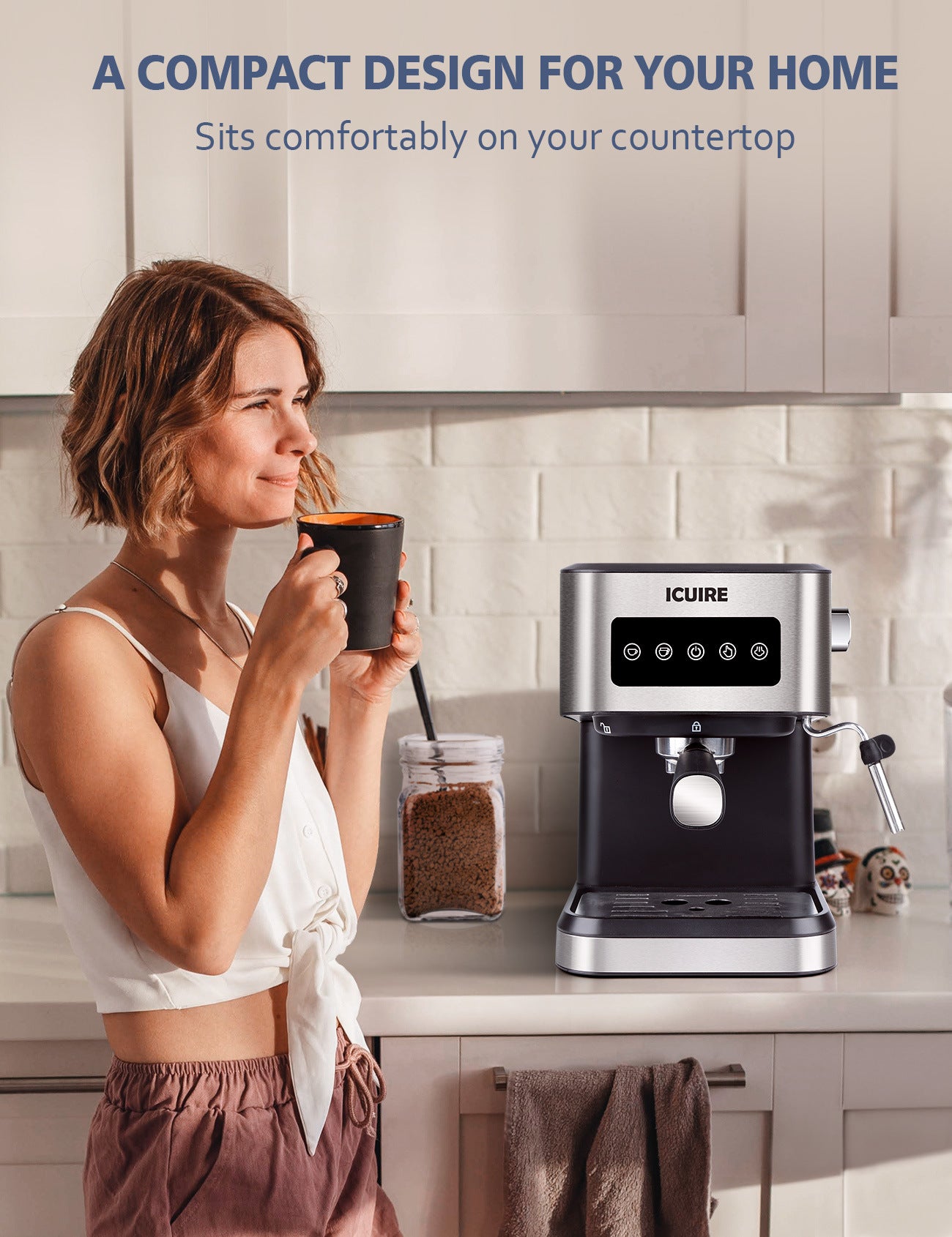 espresso machine with milk frother