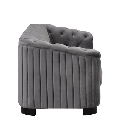 Mid Century Velvet Upholstered Sofa