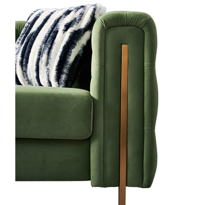 Chesterfield Modern Tufted Velvet Sofa ,Mint Green