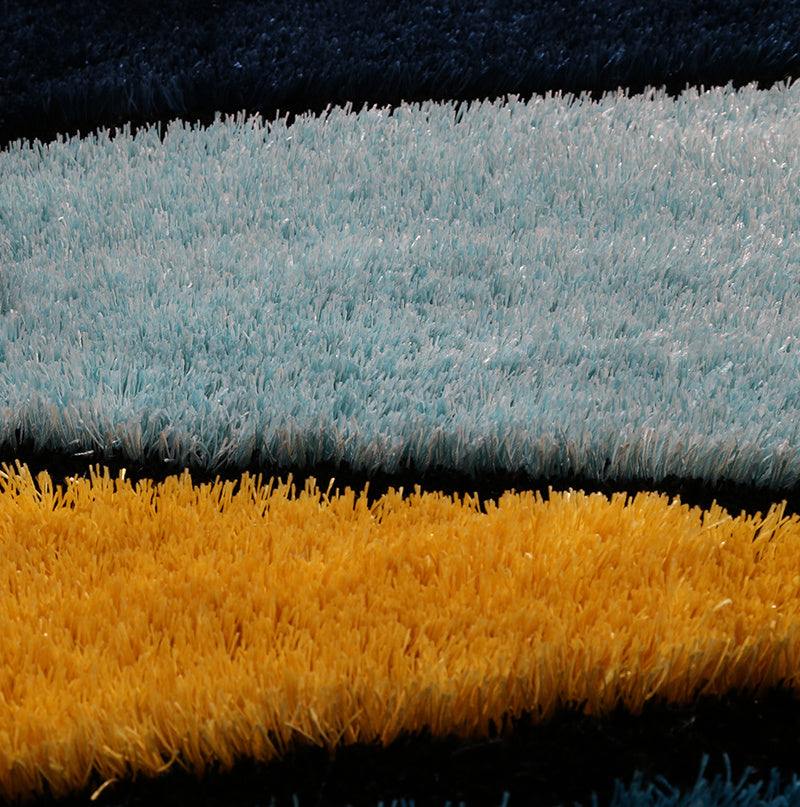 "aria collection" soft pile hand tufted shag area rug