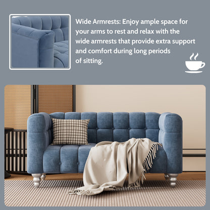 Zuli 3-Piece Sofa Set, Blue