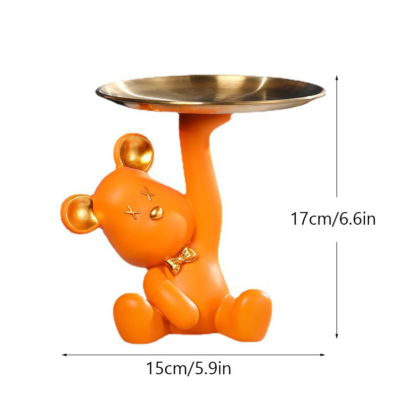 northeuins resin bear tray keys receiver