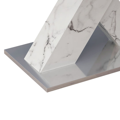 Lux Extendable Marble Square Dining Table