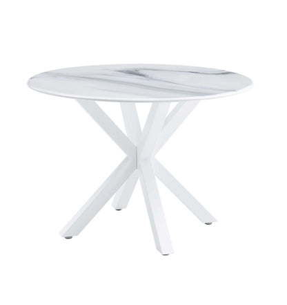 Mdf Dining Table Set, White