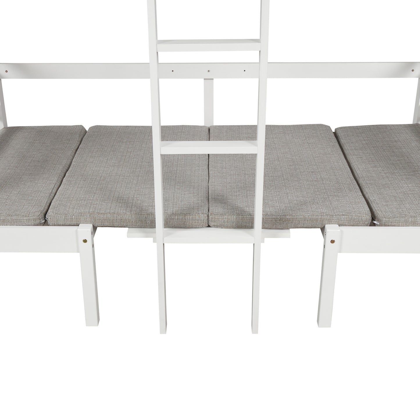 functional loft bed twin size,white