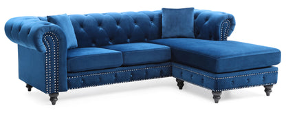 Nola Sofa Set, Navy Blue