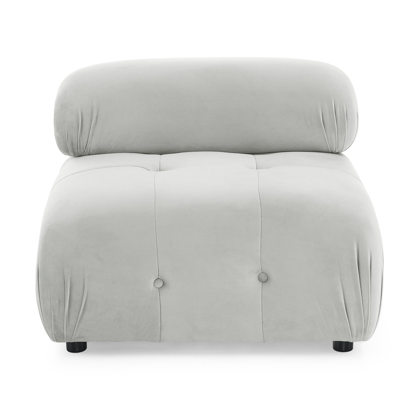 modular sectional sofa, button tufted designed and diy combination,l shaped couch with reversible ottoman, grey velvet