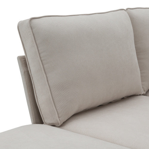 terry 5-seat couch set with chaise with 3 pillows