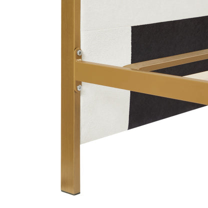 Elegant Upholstered Platform King Bed with High headboard