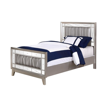 Milan Metallic Twin Mercury Bed
