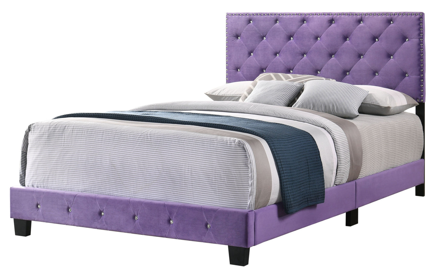 suffolk  queen bed , purple
