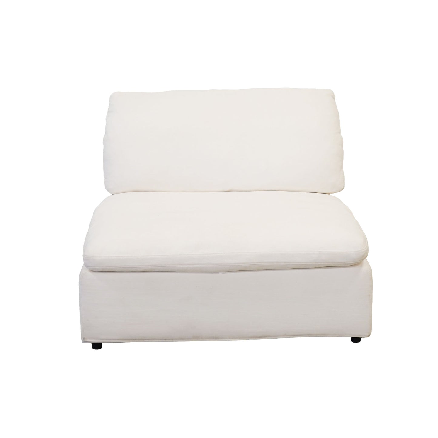 harper petite white sectional - 5 seat l shaped