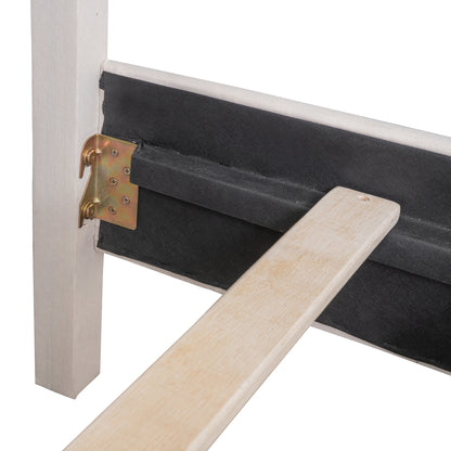 Linen Upholstered Platform Bed