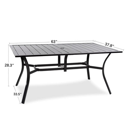MEOOEM Patio Dining Set, Black