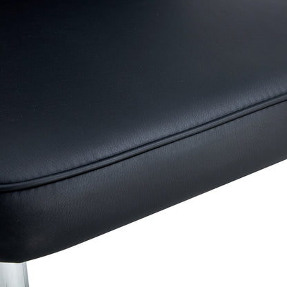 Modern Leather Dining Chairs Set of 4 Chairs, Blacks